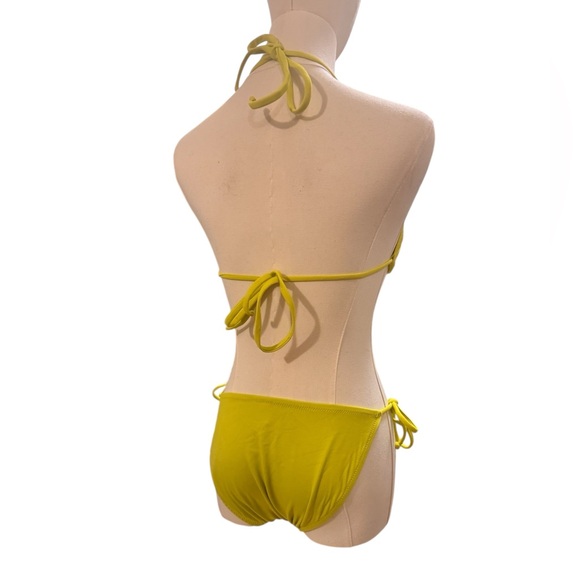 J.Crew Chartruse (Yellowish Green) String Bikini Set - Picture 3 of 11